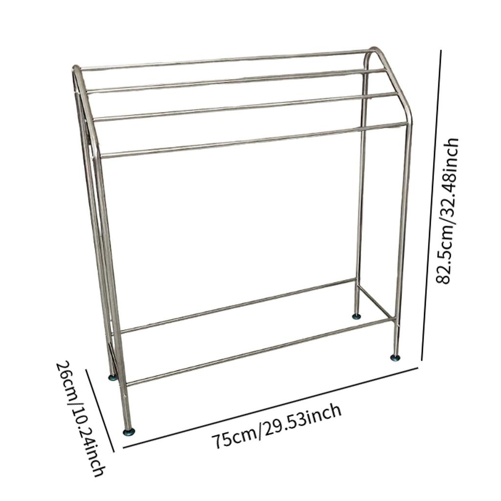 Floor Standing Towel Rack 4 Tier for Blanket Next to Tub or Shower Towel Bar Stand Pool Towel Racks Outdoor