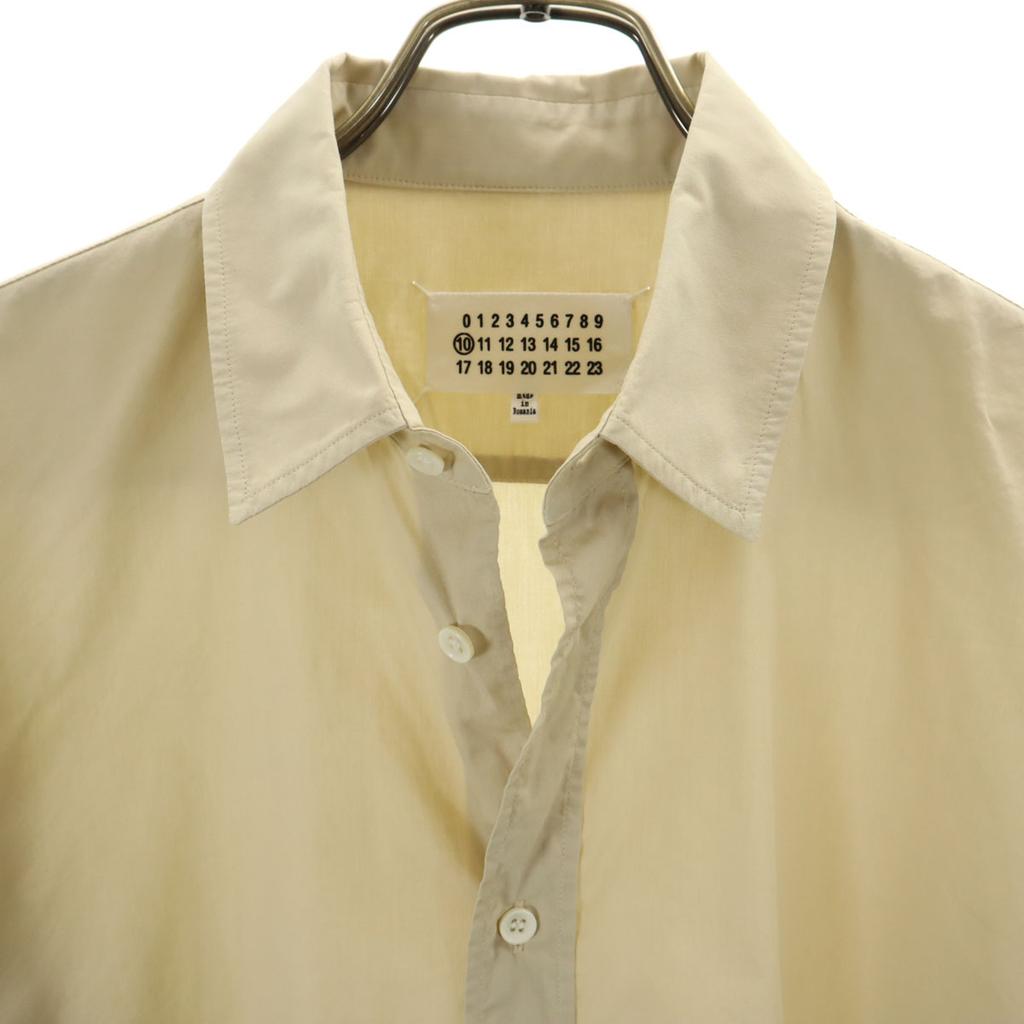 Maison Margiela 16SS Сделано в Румынии Хлопковая рубашка с длинным рукавом 48 бежевая Мужская Б/у