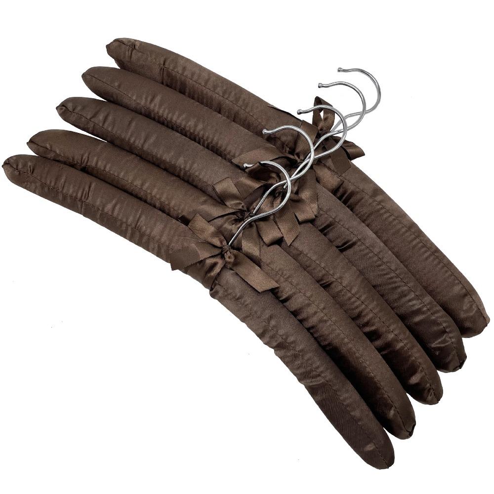 Сатиновая мягкая вешалка для одежды, обтянутая шелком, стойка для пальто и пиджаков, вешалка для демонстрации в магазине