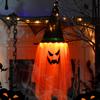 Halloween Light-up Ghost Decoration Spooky LED Witch Hat Ghost Lamp Indoor Outdoor Garden Porch Yard