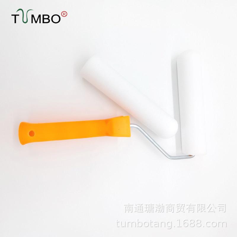 6-Inch High-Density Oily Sponge Roller Brush - No Shedding, No Brush Marks for Wall Touch-Ups