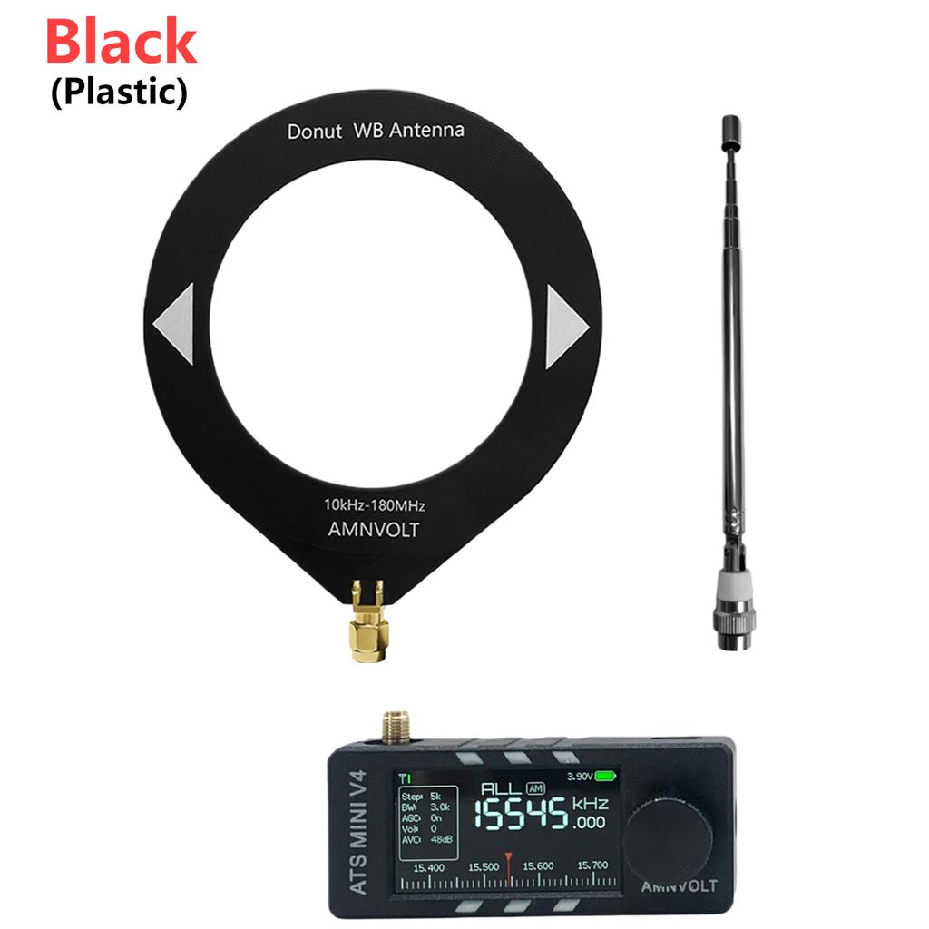 V4 AMNVOLT ATS Mini SI4732 All Band Receiver Supports AM/FM/SSB/LSB/USB Mode LSB USB Transistor Pocket Radios 1.9inch IPS Scree