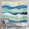 Karda Sunrise Mountain Print Pattern гобелен для дома, гостиной, спальни, Настенный декор, тканевый гобелен