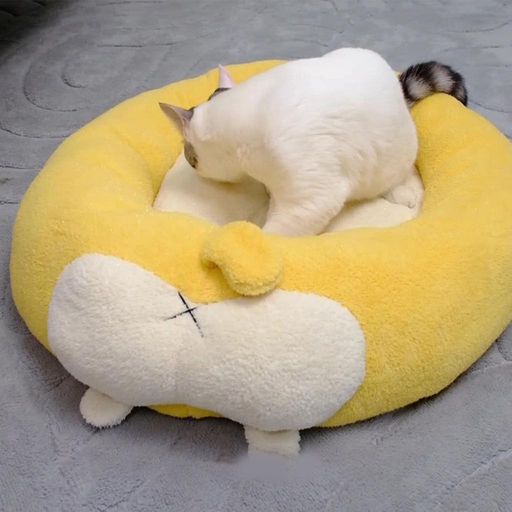 Pet Plush Bed Warm Soft Comfortable Removable Washable Modern Cat Dog Sleeping Bed for Autumn