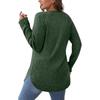 Women's Fashion Loose-Fit Long-Sleeved Knitted T-Shirt In Solid Colour Top
