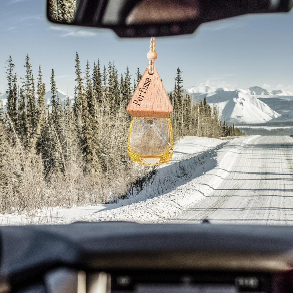 Car Bottle Empty Bottle Hanging Empty Clear Glass Bottle Empty