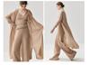Women's Lightweight Baby-Grade Cashmere Cardigan - White Shawl Knit Jacket, Soft and Cozy for Autumn and Winter