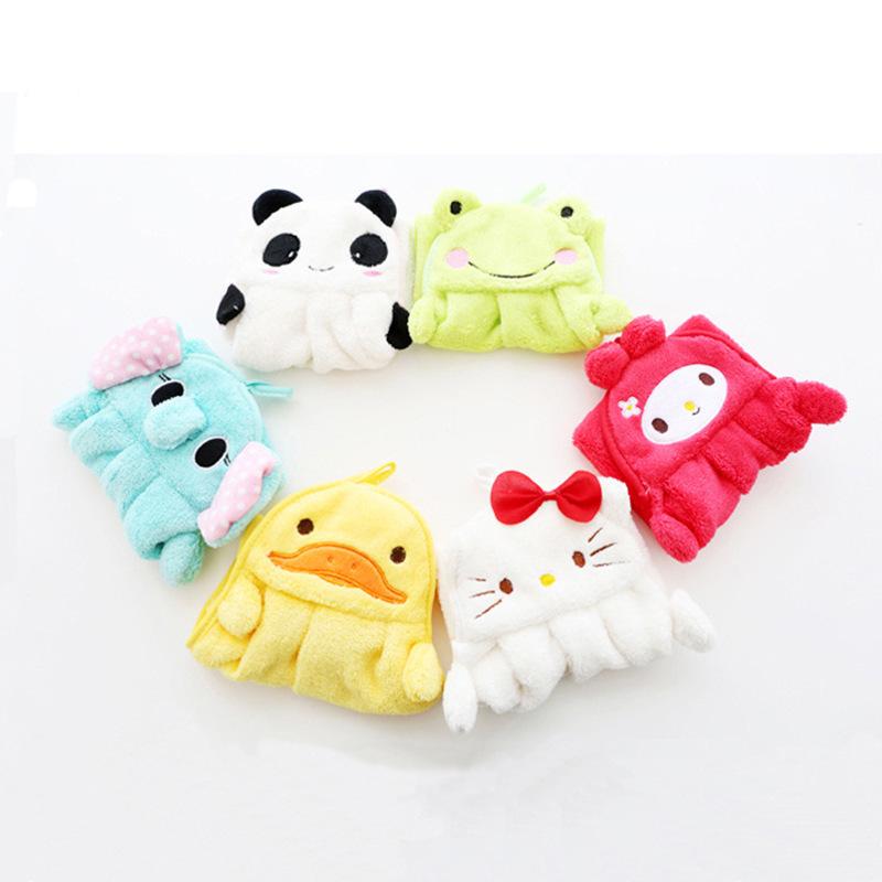 Корейское милое мультяшное детское полотенце из микрофибры для рук
