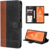 Flip Case - BOOLING - for Samsung Galaxy A32 5G - Anti-Scratch - Brown-Black Synthetic Leather