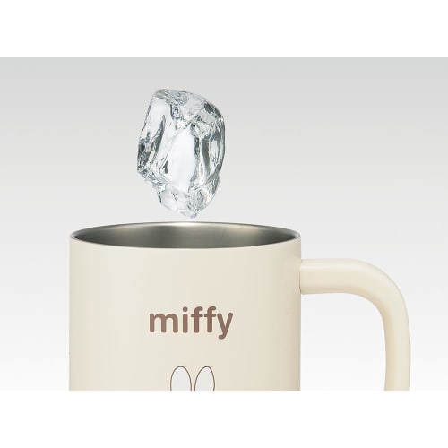 Skater Insulated Stainless Steel Mug with Inner Cup, Vacuum Insulated, Double-Walled, Miffy Design, 320ml/330ml, STMG4NI