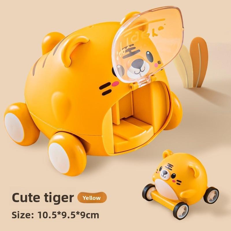 Animal Inertia Toy Car With Launching Function For Kids Play And Development
