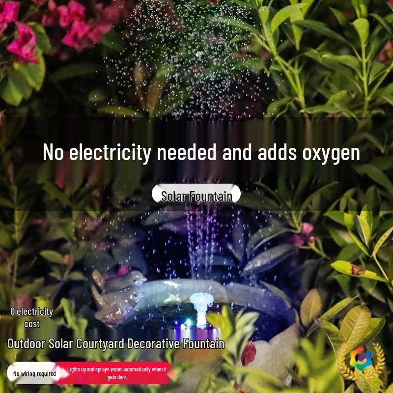 Солнечный насос-фонтан для пруда, для использования на улице и дома