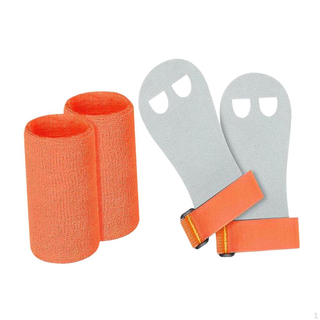 Children's Hand Grips with Wristband And Gymnastic Bar, Palm Protection, Suitable for