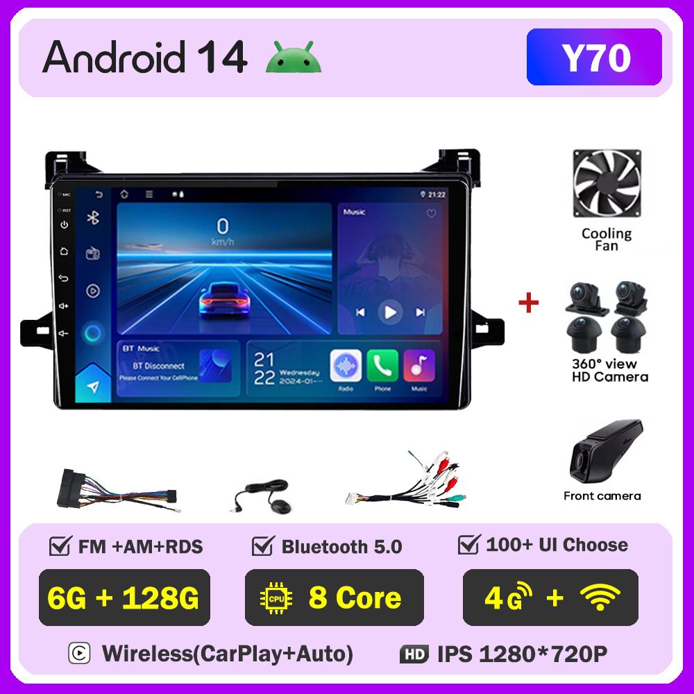 Для Toyota Prius XW50 2015 - 2020 автомобильный радиоплеер Car Carplay экран Autoradio Mirror Link Car Intelligent Systems сенсорный экран