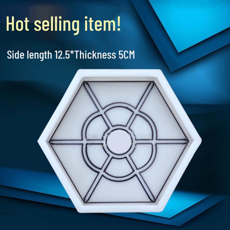 Шестиугольная цветная форма для кирпича для нескользящей плитки для двора и защиты откосов