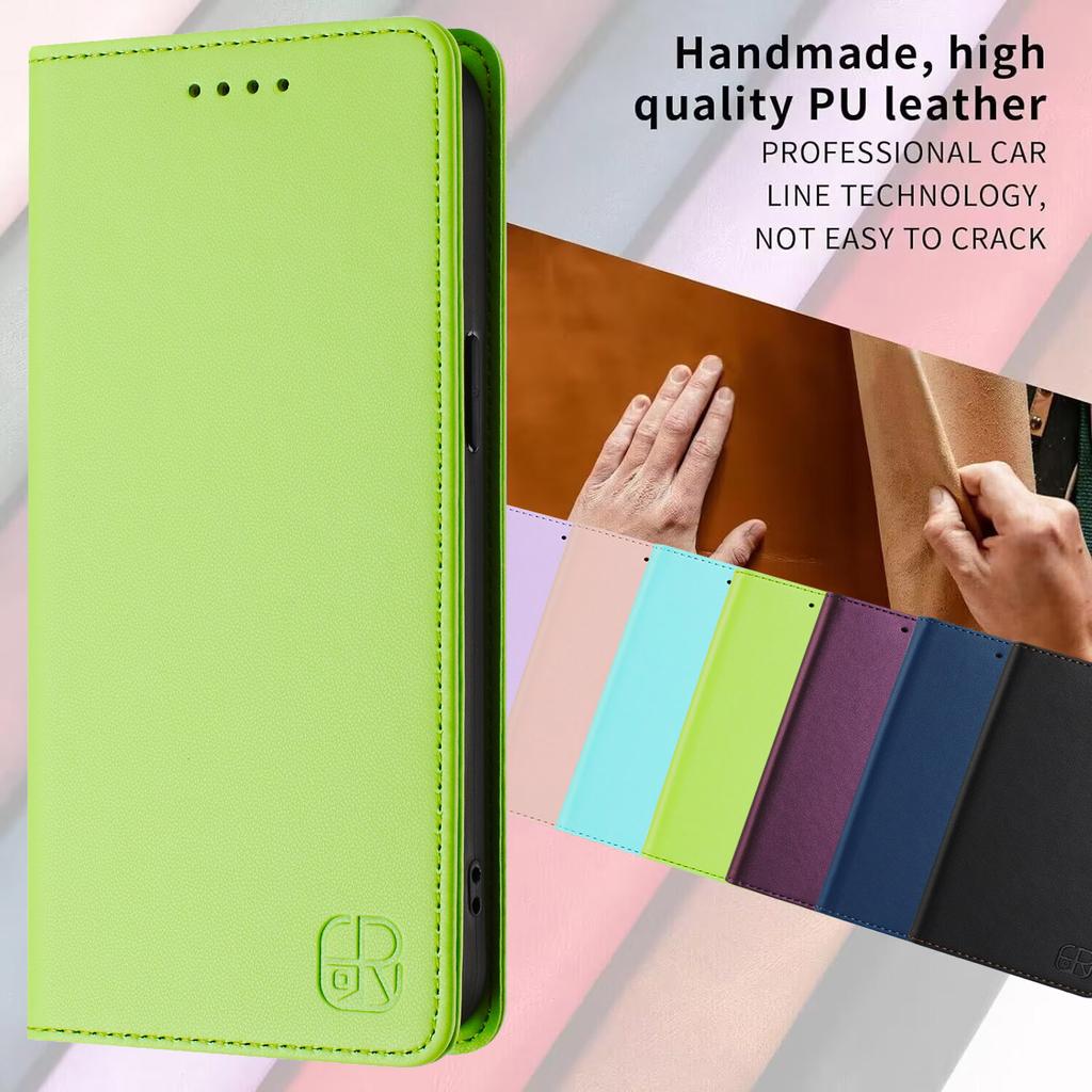 For Motorola Moto G60,G10,G20,G30,G Play,G Power,G Pure,G31,G41,G51,G62,G72...Premium PU Leather Wallet-Style Case,Shockproof & RFID-Blocking