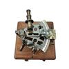 Antique Marine Sextant, Vintage Marine Astrolabes, Ship Instruments with Wooden Box