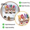 Декор для вечеринки в помещении, Рождественские статические наклейки на окна, Мультяшные олени HOHOHO, Декоративные наклейки на стекло, Декор для дверей, Праздничные украшения для домашних окон