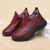Women's Cotton Shoes Winter New Warm Snow Boots Middle-aged Elderly Casual Comfort Plush Warm Lace Up Walking Cotton Shoes