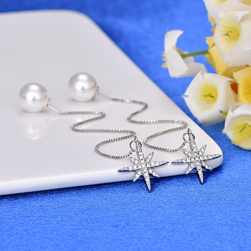 Lindon Women's Zircon Copper Alloy Earrings - Wedding Party Gift Pendant Earrings