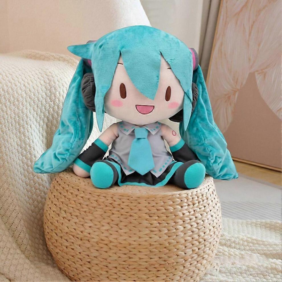 32cm Miku Plush Toy Anime Stuffed Animal Girl Doll - Cute Collectible Soft Cuddly Plushie Gift for Kids Fans