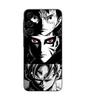 Coque Pour Samsung Galaxy A15 Sangoku Naruto Luffy one piece Dragon Ball Z fond noir et blanc, anime manga Maniacase