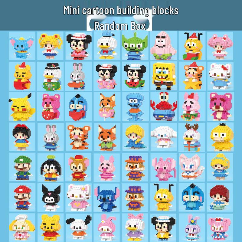 Совместимые с Lego микро строительные блоки мультяшные фигурки - детские развивающие настольные игрушки