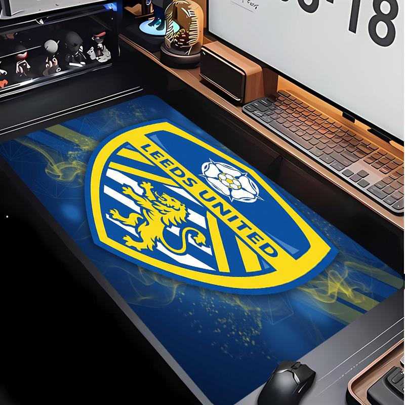 Leeds United Football Pattern Mouse Pad Non?Slip Rubber Base Gaming Mousepad For Desk Office Home