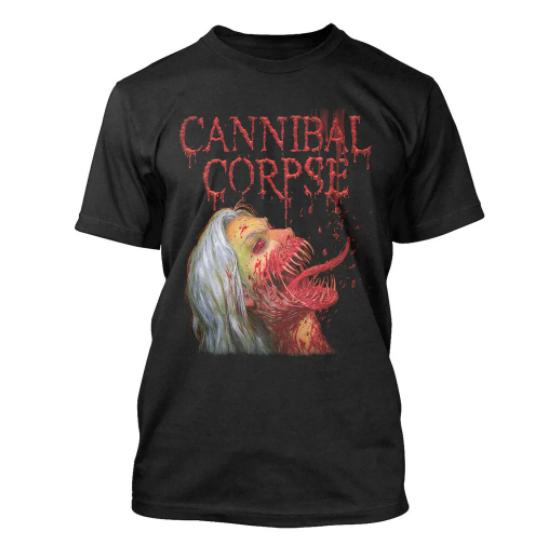 Harajuku Streetwear Tshirt Unisex Summer Tops Cannibal Corpse T-Shirt Death Metal Band Butchered Skull Tomb Unisex Brand T-shirt Unisex T-shirt