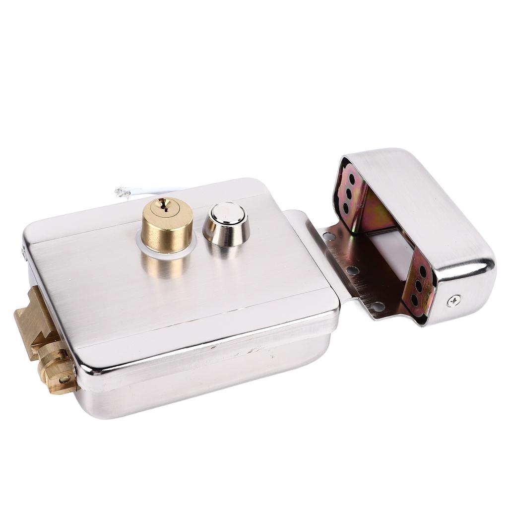 Electric Control Door Lock Dual Head Double Lock for Doorbell Intercom Access Control Security