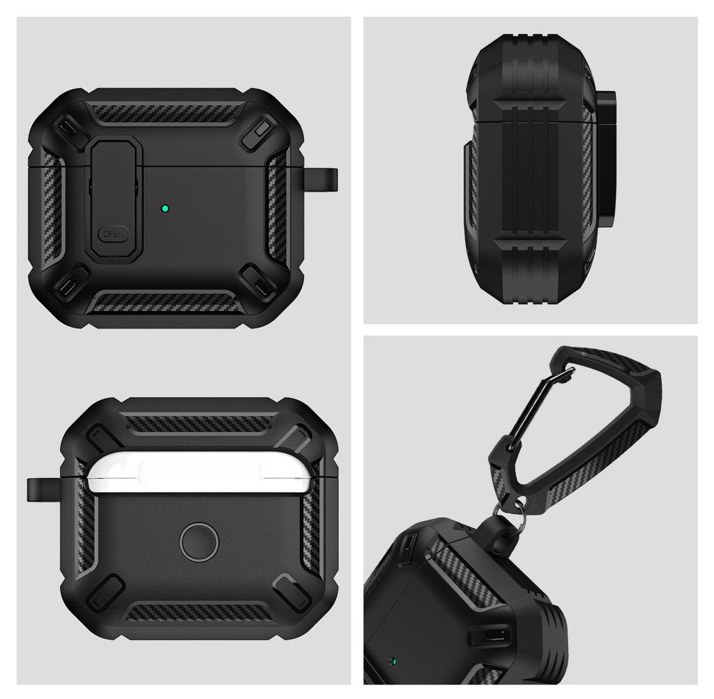 Защитная крышка-замок для чехла AirPods Pro 2 3 для AirPods Pro 2 2-го поколения Чехол Ударопрочный Чехол Air Pods Pro AirPods 3 Funda