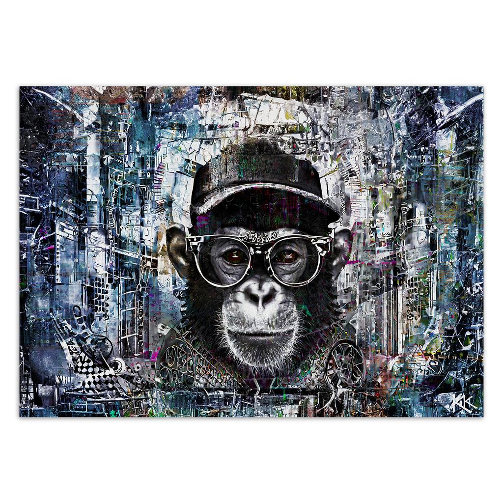 Wallpaper Chimpanzee Monkey Abstraction