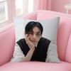 Подушка-чехол для сиденья singer Kim T-Tae-Hyung, чехол для подушки в машину 45X45 см, чехол для поясничной подушки, чехол для диванной подушки