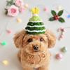 Soft Texture Christmas Cat Scarf Handmade Dog Holiday Bib Pet Tree Hat  Winter Walk