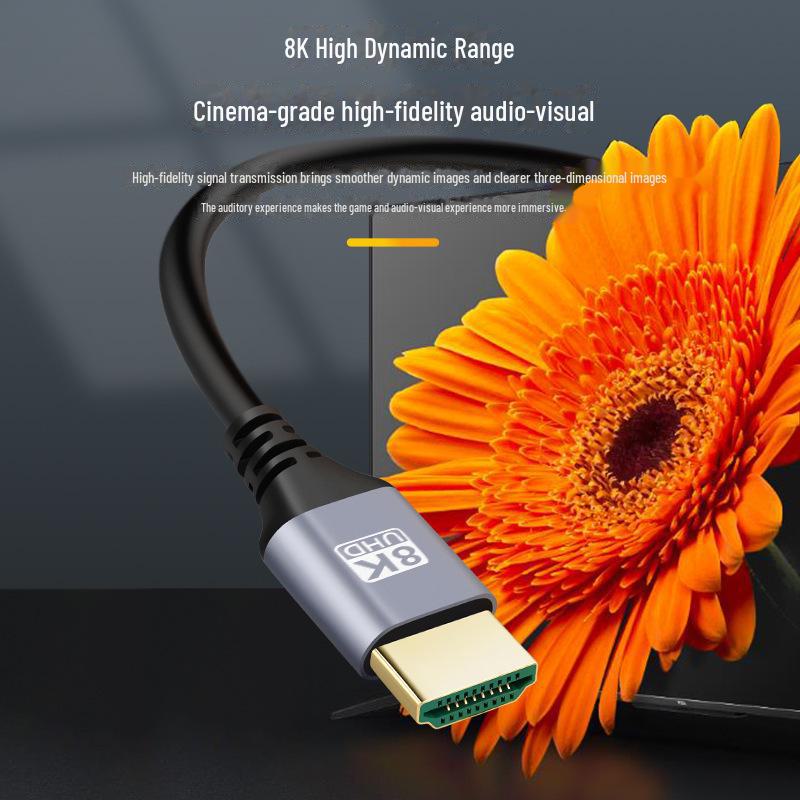 8K60Hz Mini HDMI to HDMI многонаправленный угловой кабель для камеры/ноутбука