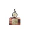 Stylish Pocket Watch Victorian Brass London 1876 Steampunk Chain and Battery with Wooden Box