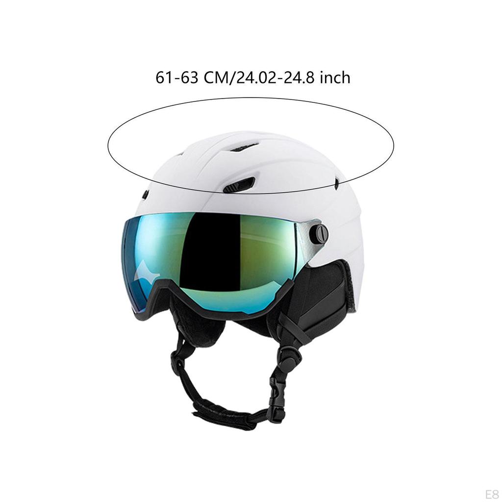 Skiing Helmet Snow Ski Adjustable Warm Protectived Glasses Impact Resistance Shockproof Ear