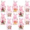 100 шт. пасхальных мешочков для сладостей в виде кролика, пасхальные мешочки для сладостей - целлофановые мешочки для сладостей в форме кролика - подарочный пакет, креативный прозрачный пакет для игрушек