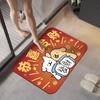 Cartoon Bathroom Floor Mats with Dirt Resistance and Easy To Care for Diatom Mud Floor Mats with Water Absorption Feet At The Bathroom Door