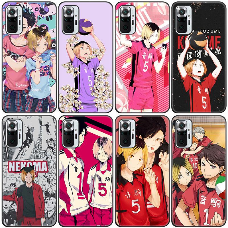 Kozume Kenma Haikyuu аниме силиконовый чехол для телефона для Xiaomi Redmi Note 11 10 9 8 Pro 11T 10T 10S 9S 8T 9 9A 9C 9T черный мягкий чехол