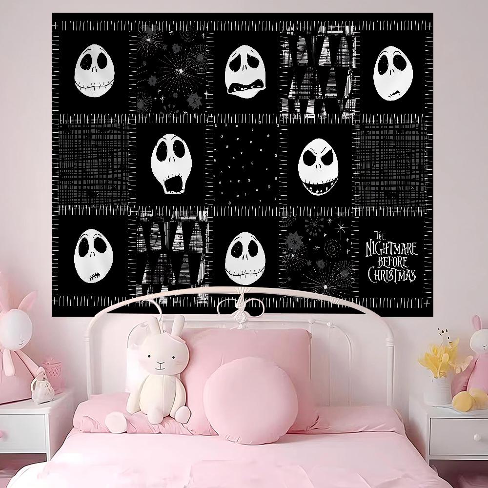 The NNightmare BBefore CChristmas Anime Tapestry Art Science Fiction Room Home Decor Wall Art Decor