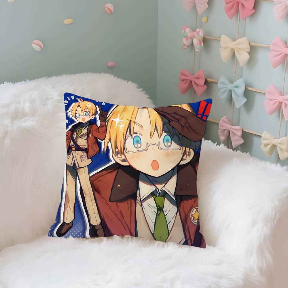 Смешной-H-Hetalia W-World Stars-S Чехол Плюшевая Ткань Мягкая Наволочка Двусторонний Принт Чехол для Подушки Домашние Подарки