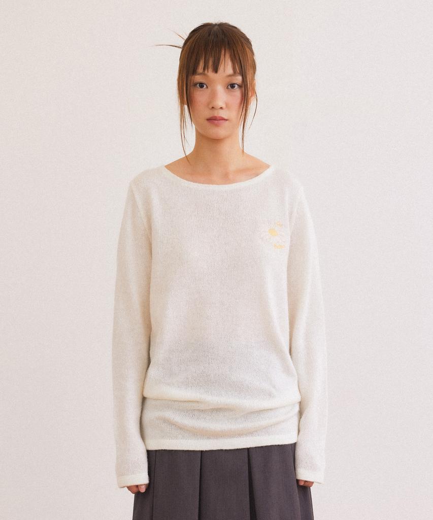 FALLETT [Fallett X Lee] Sun Flower Long Sleeve Gray
