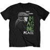 Винтажная черная футболка John Lennon Imagine Peace от S до 5XL LL1058 Унисекс