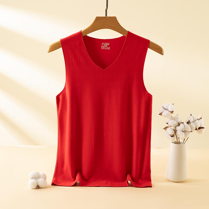 Бесшовный утепленный жилет унисекс из катионной нити с фигурным дизайном и отшлифованной низом