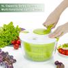 Сушилка для салата, емкость 5 л, прозрачная чаша, сливная корзина, ручная сливная чаша, вращающаяся для овощей