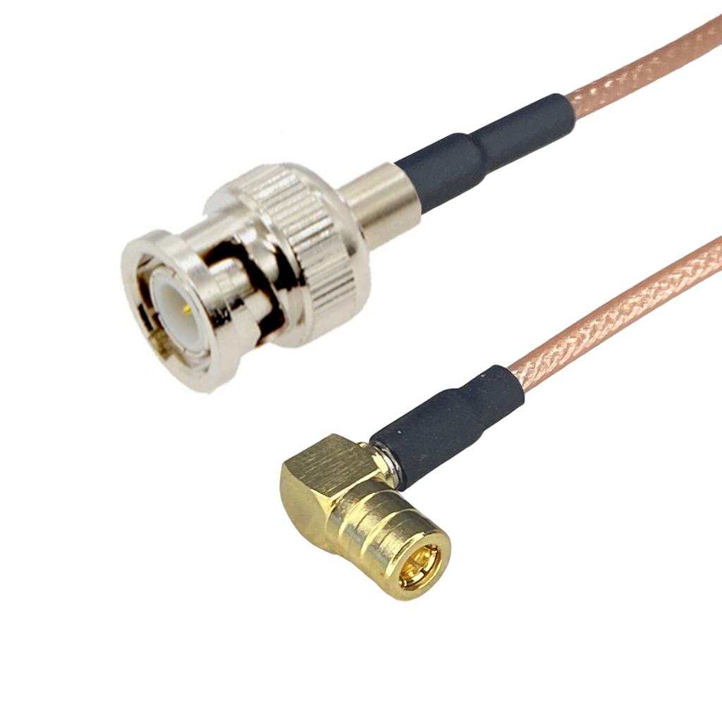 Pigtail BNC plug / SMB socket RA RG316 50cm