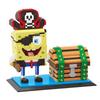[Nanoblock-Spun] BA Pirate Spun Treasure Chest Spongebob Block, Mixed, Korean Popular Toys
