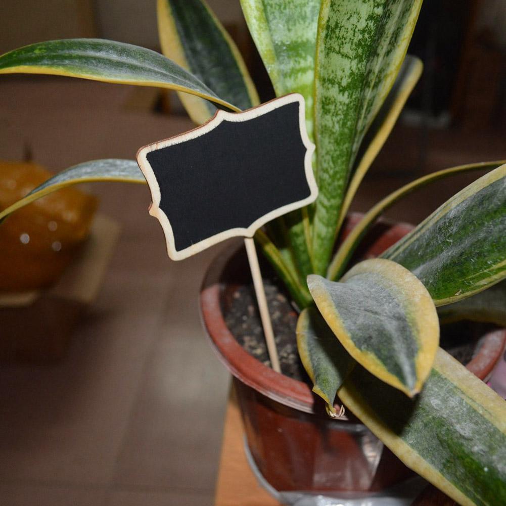 10 шт. Мини-доска Маленькая деревянная доска для сообщений Табличка Меловые доски