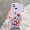 For Redmi 10C 10 C 10A Cover Funda Vintage Flowers Leaves Protective Cover Soft Capa For Xiaomi Redmi 10C 13C 14C Bumper Case